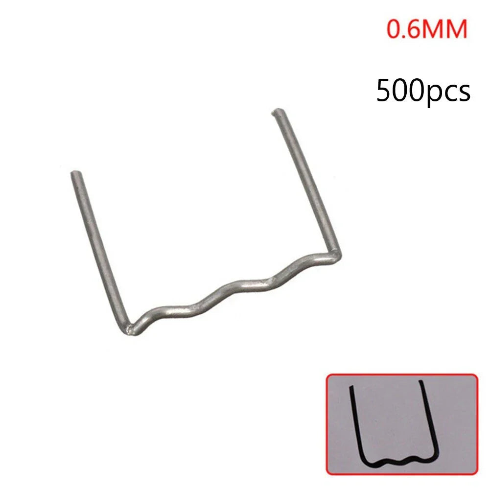 500 x 0.6mm Flat Hot Staple for Car Bumper Welder Repair Kit