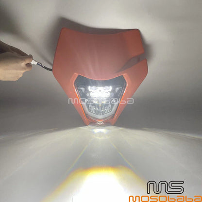 Universal Orange Headlight LED Light for KTM EXC 250 350 450 500 (2017-2023)