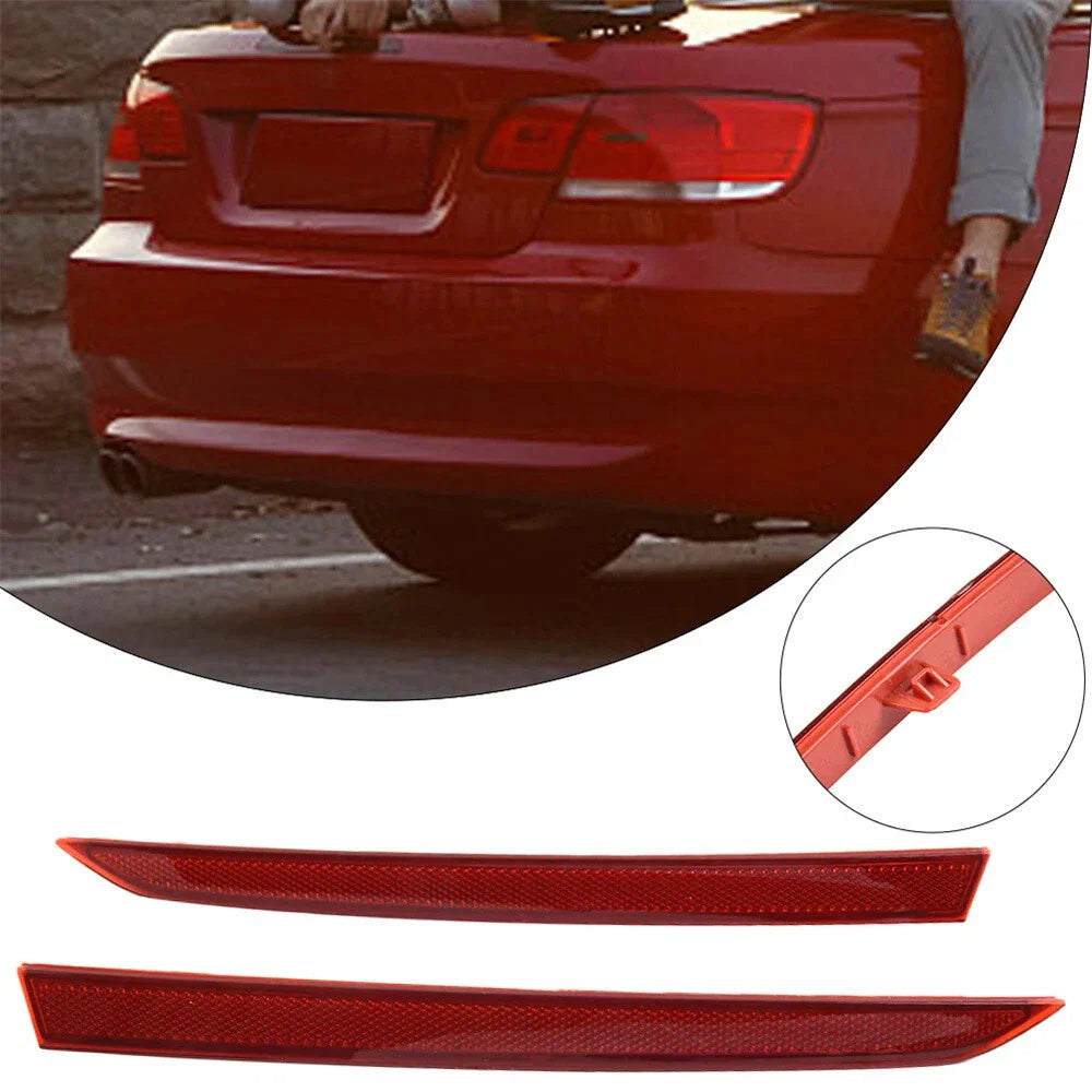 Red Lens Rear Bumper Reflector Light for 2012-2017 BMW 3 Series F30