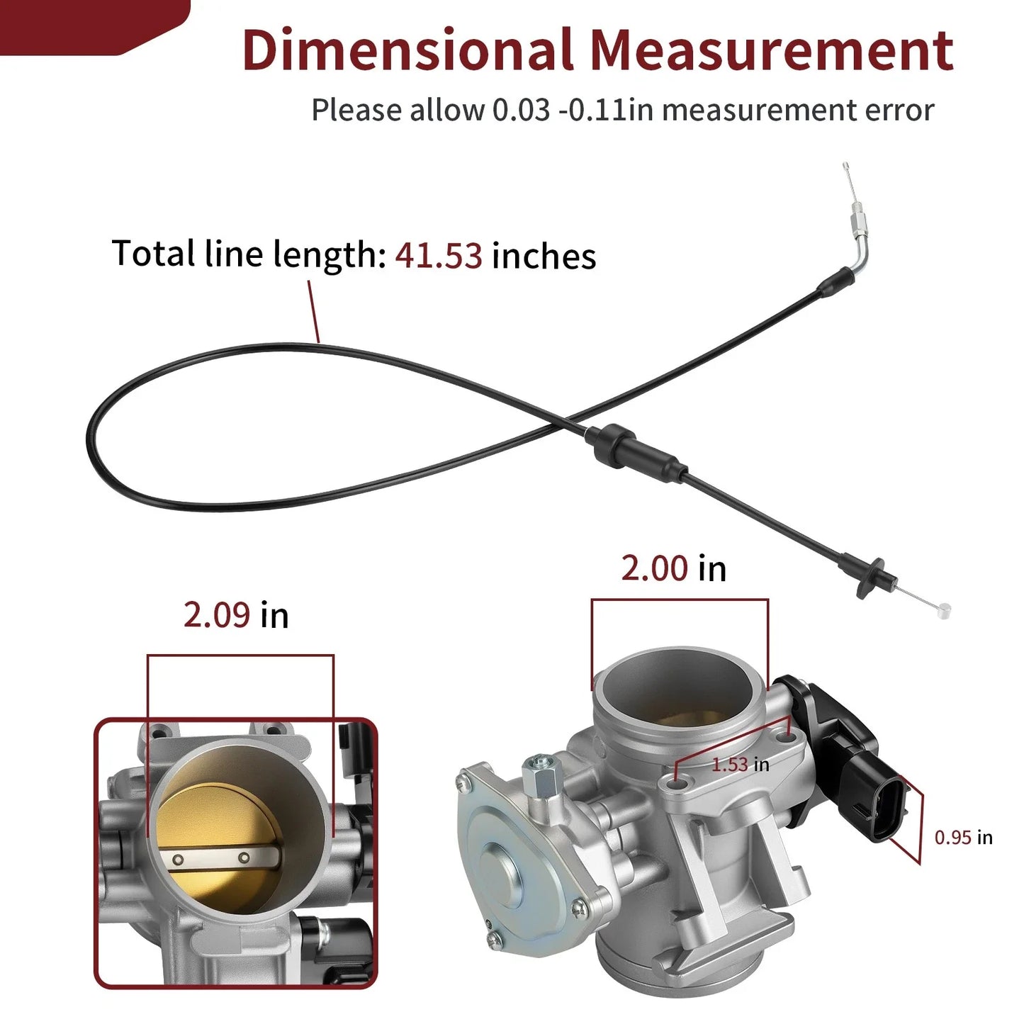 Throttle Body w/ Cable for Polaris Sportsman 550 Touring (2012–2014)