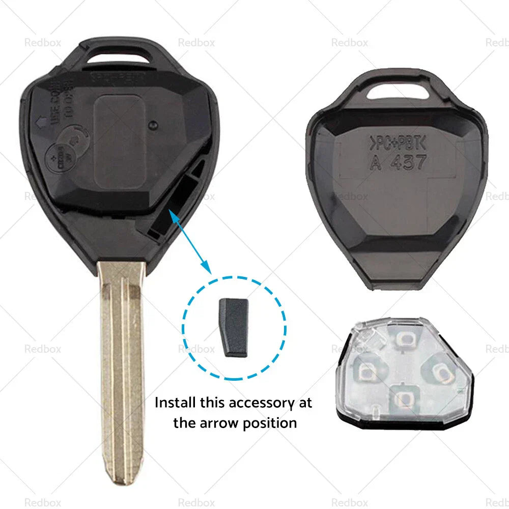 Remote Car Key for Toyota Hilux/Yaris (2005-2009) 4D-67