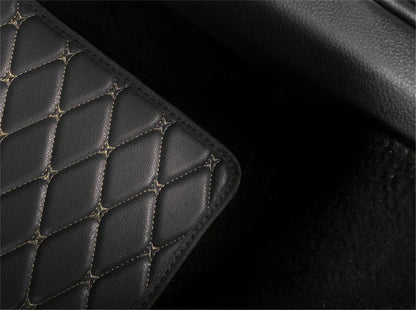 4 Pcs PU Leather Car Floor Mats