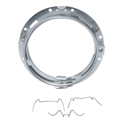 7" Front HID LED Headlight Lamp Mounting Ring for Harley Touring Softail