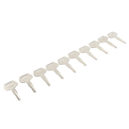 10 Pcs Ignition Keys for Komatsu Excavator Dozer Loader