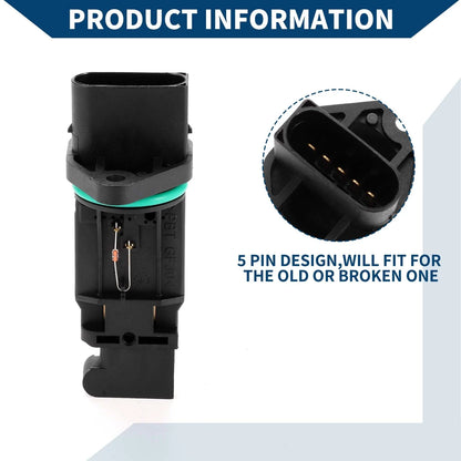 Mass Air Flow Sensor for BMW E46 E36 E39 E38 E53 Black