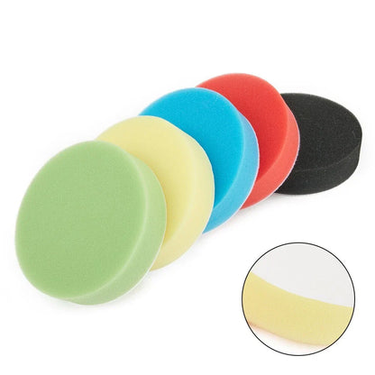 Pad 5x Flat Car Polishing Foam Buffing Sponge for Car Polisher
