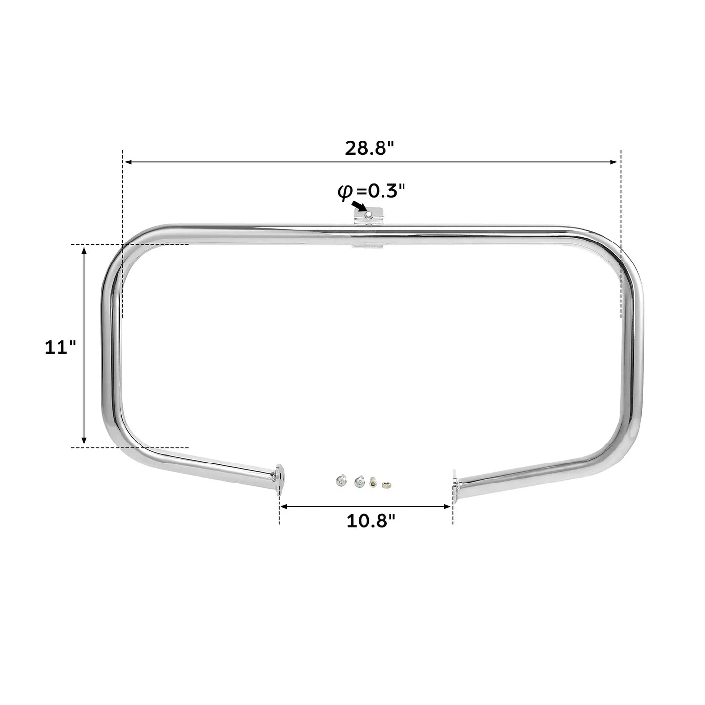 Vented Fairings Engine Guard Crash Bar for Harley Touring (1997-2008)
