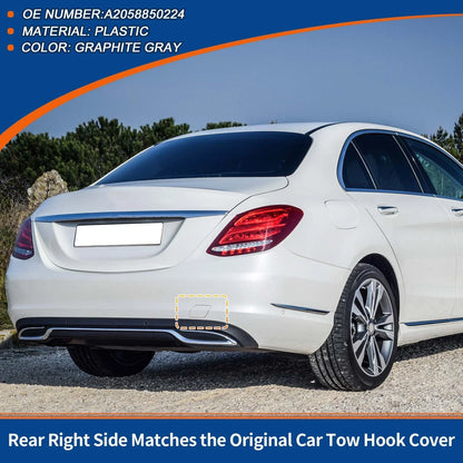 Rear Bumper Tow Hook Cover for Mercedes-Benz A2058850224 (2019-2023)