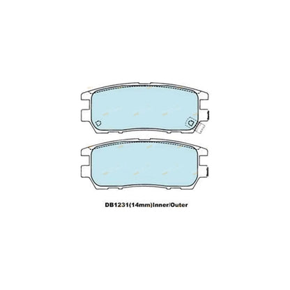 4WD Disc Brake Pads for Mitsubishi Pajero NH-NJ-NK-NL (1991 - 2000)
