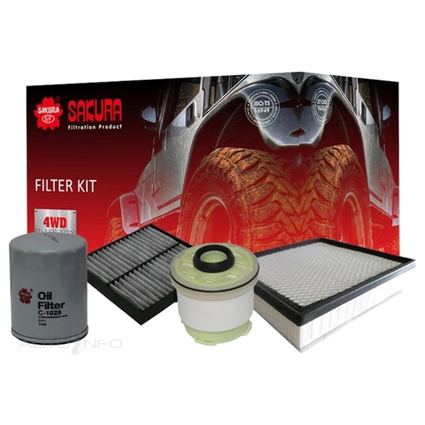 Oil Air Fuel Cabin Filter Kit for Mitsubishi Triton MQ 2.4L 4N15 Diesel
