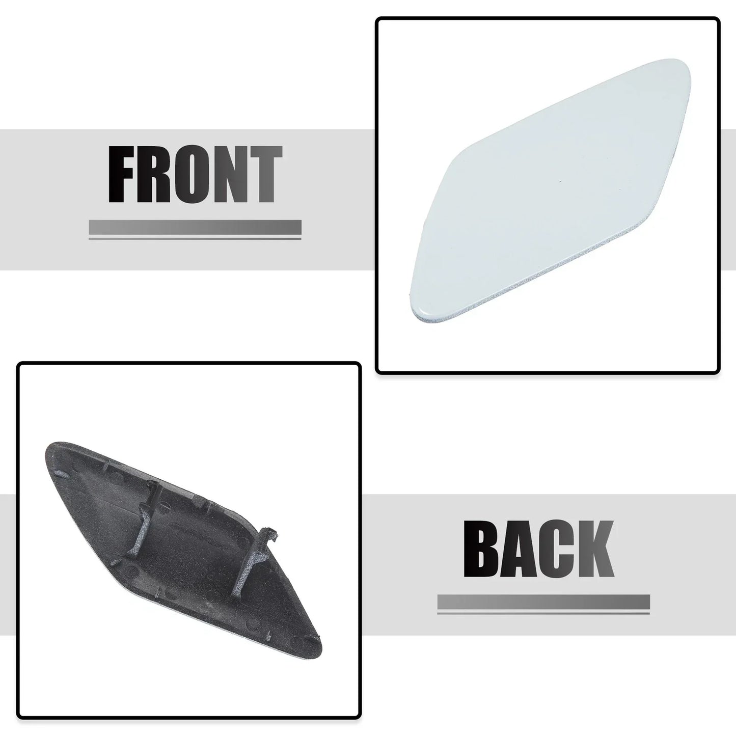 Front Left Washer Nozzle Cover for Porsche Cayenne (2011-2018) White