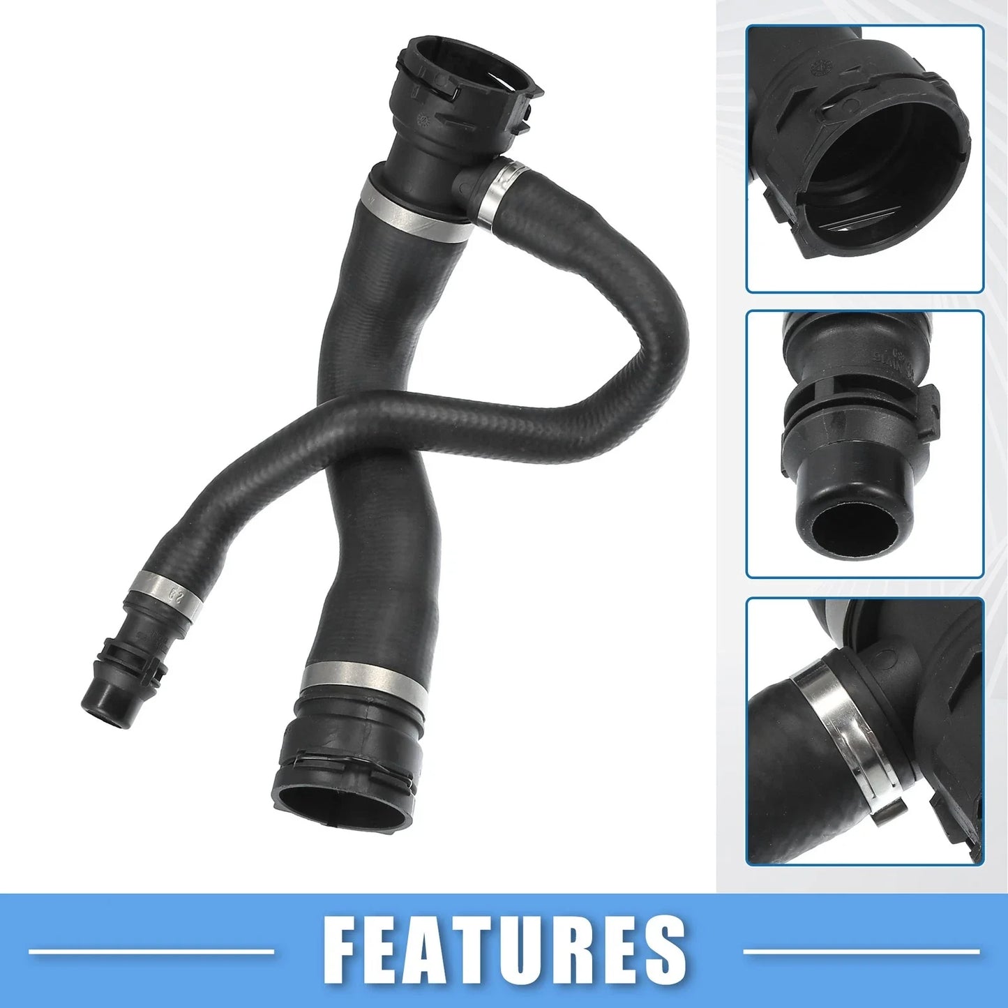 Upper Radiator Coolant Hose for BMW X5 XDrive30i 3.0L L6