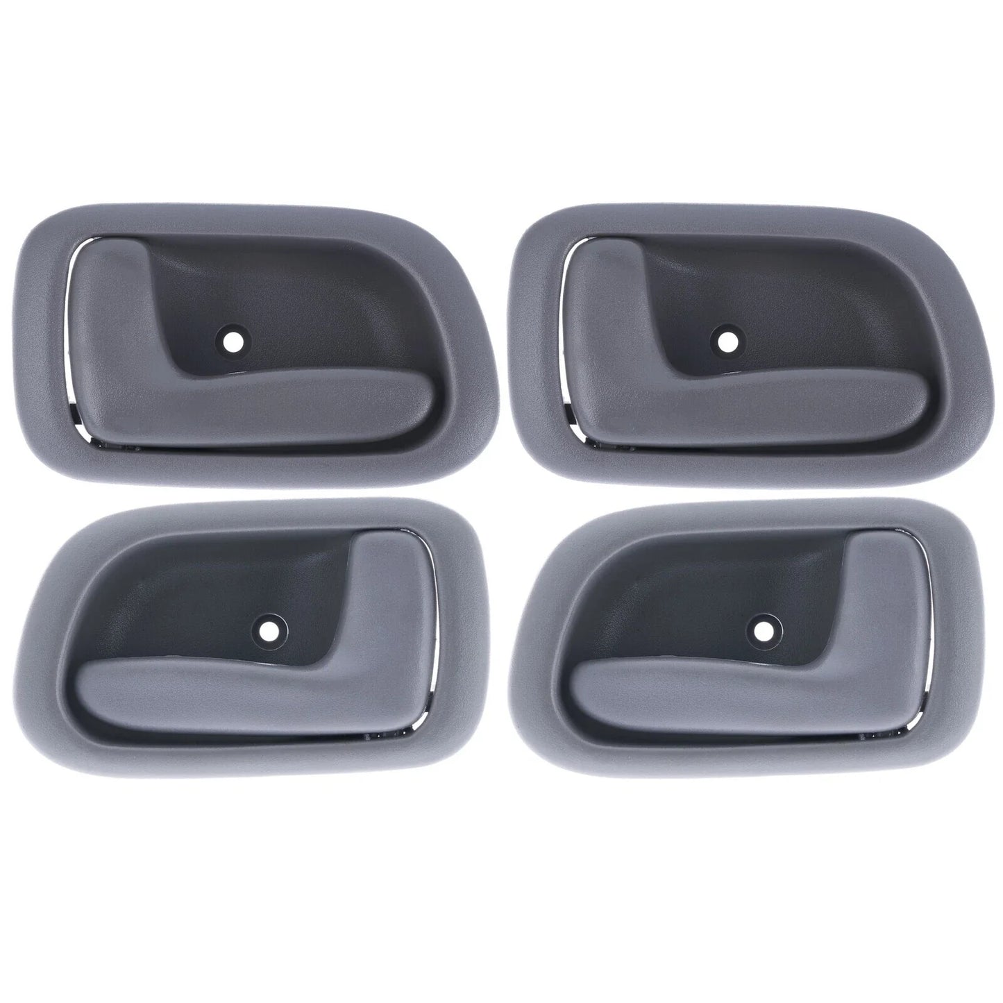 Door Handle Inner 4x Grey Set for Toyota Corolla (1998–2001)