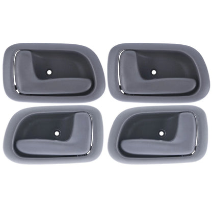 Door Handle Inner 4x Grey Set for Toyota Corolla (1998–2001)