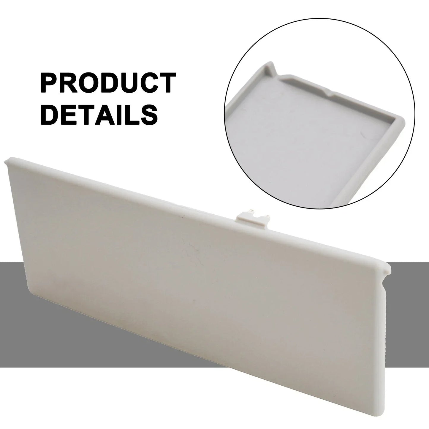 Vanity Mirror Cover 1pc for Sunvisor Grey Dirt-resistant