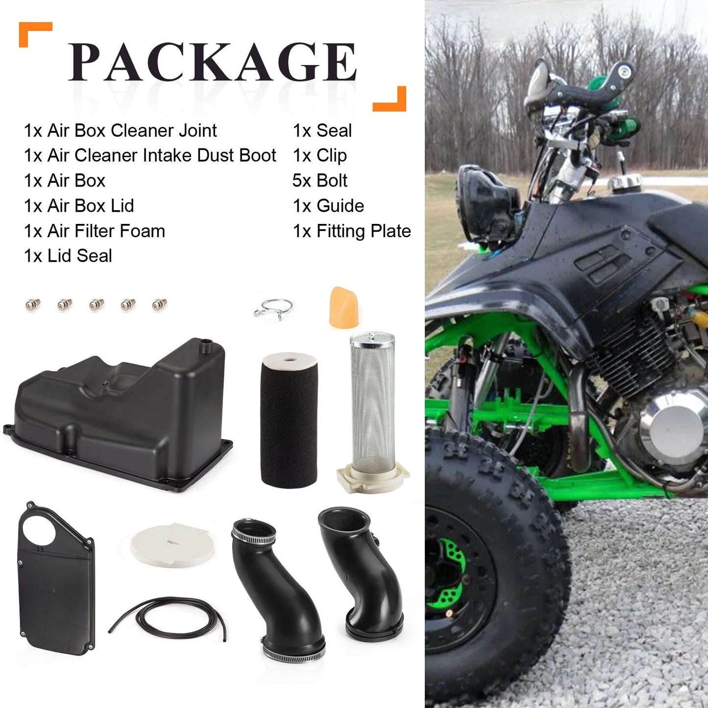 Air Filter Complete for Yamaha Warrior 350 YFM350X (1987–2004)