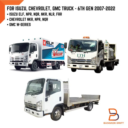 Weather Shields Window Visor Rain Guards for Isuzu ELF N-Series NPR NKR (2007-2022)