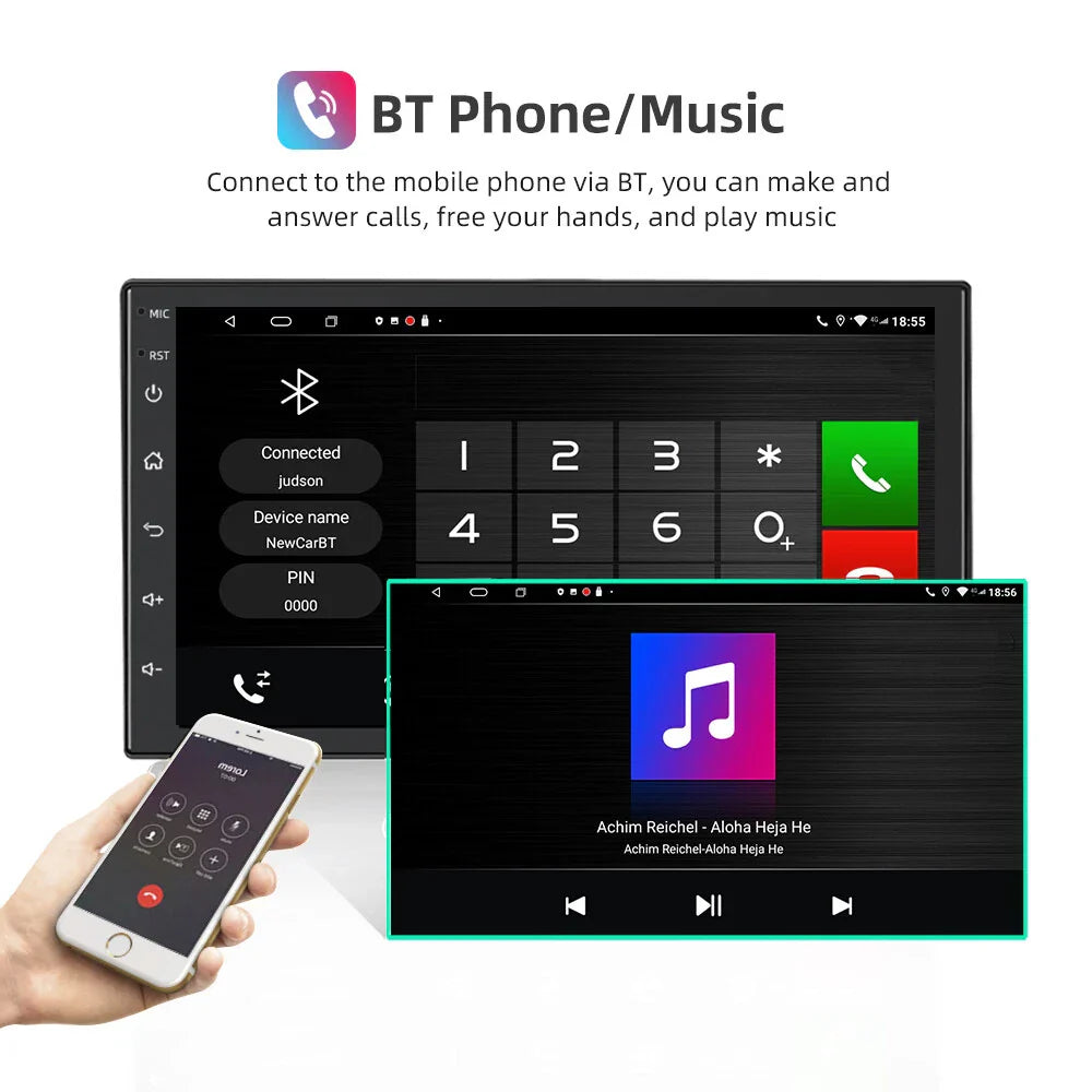 7" Apple CarPlay Android Auto Head Unit for Kia Rio (2005-2011)