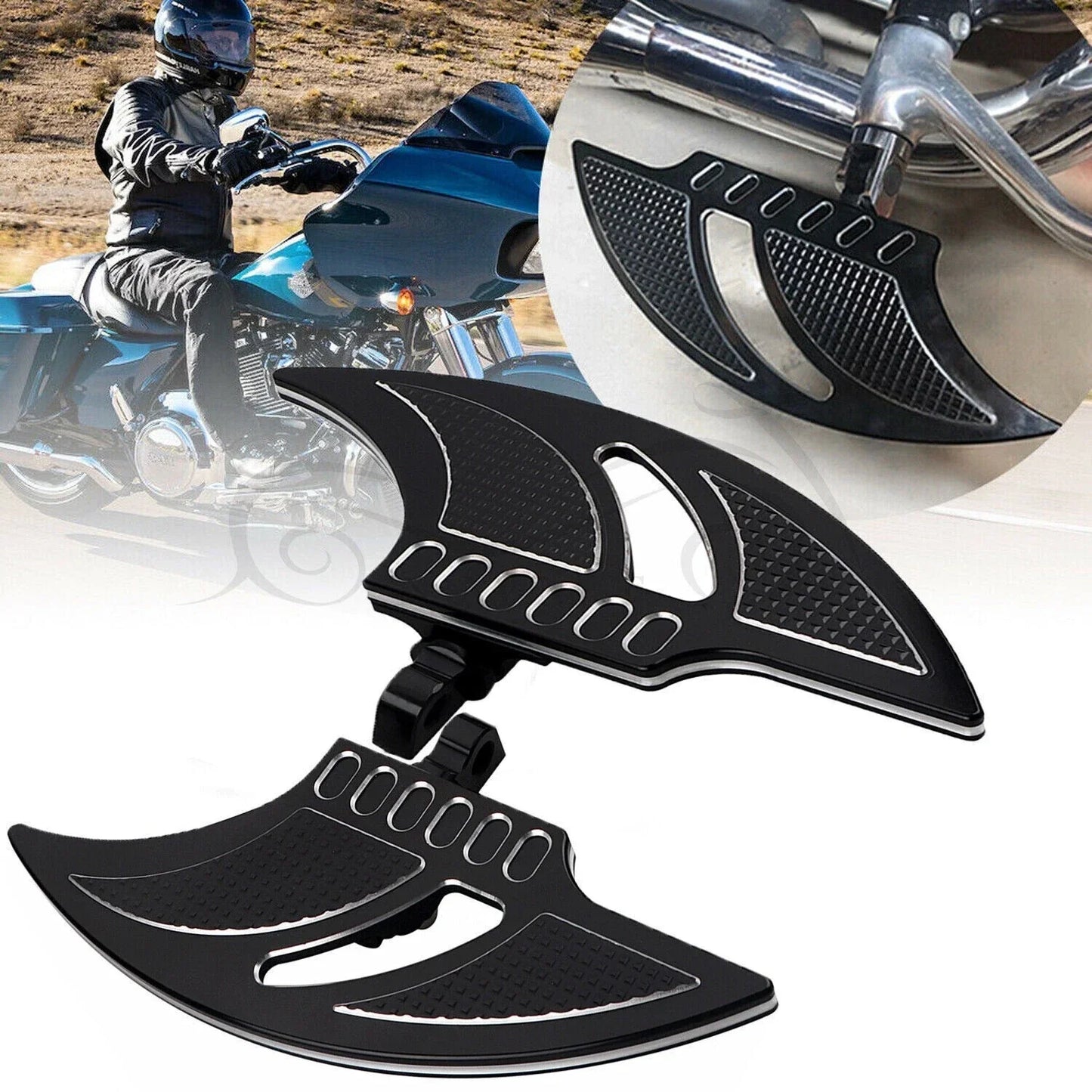 Motorcycle Foot Pegs for Harley FLTRX FLHR Softail (2010-2023)