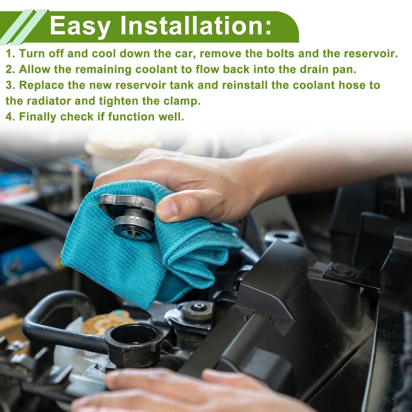 Coolant Expansion Recovery Overflow Tank for Mercedes-Benz CL500 (2003-2006)