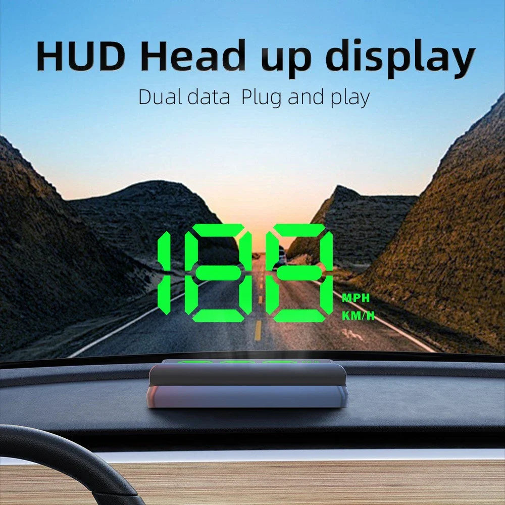 Universal Car HUD Speedometer Head-Up Display Screen