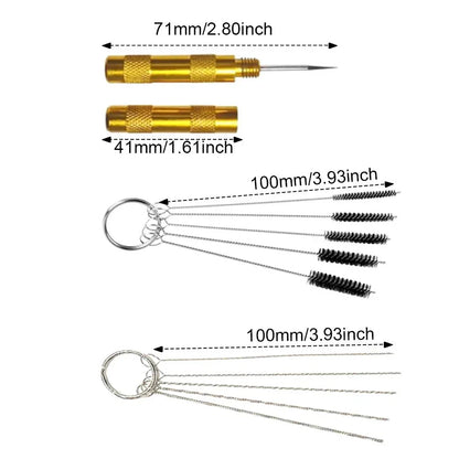 Carburetor Spray Cleaning Brush Tool 4 x for Small Engine