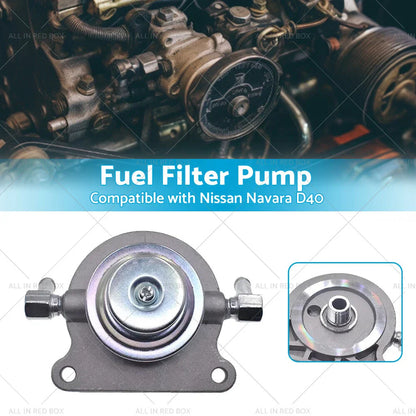 Diesel Fuel Filter Primer Pump 10mm for Nissan Navara D40 (2006 - )