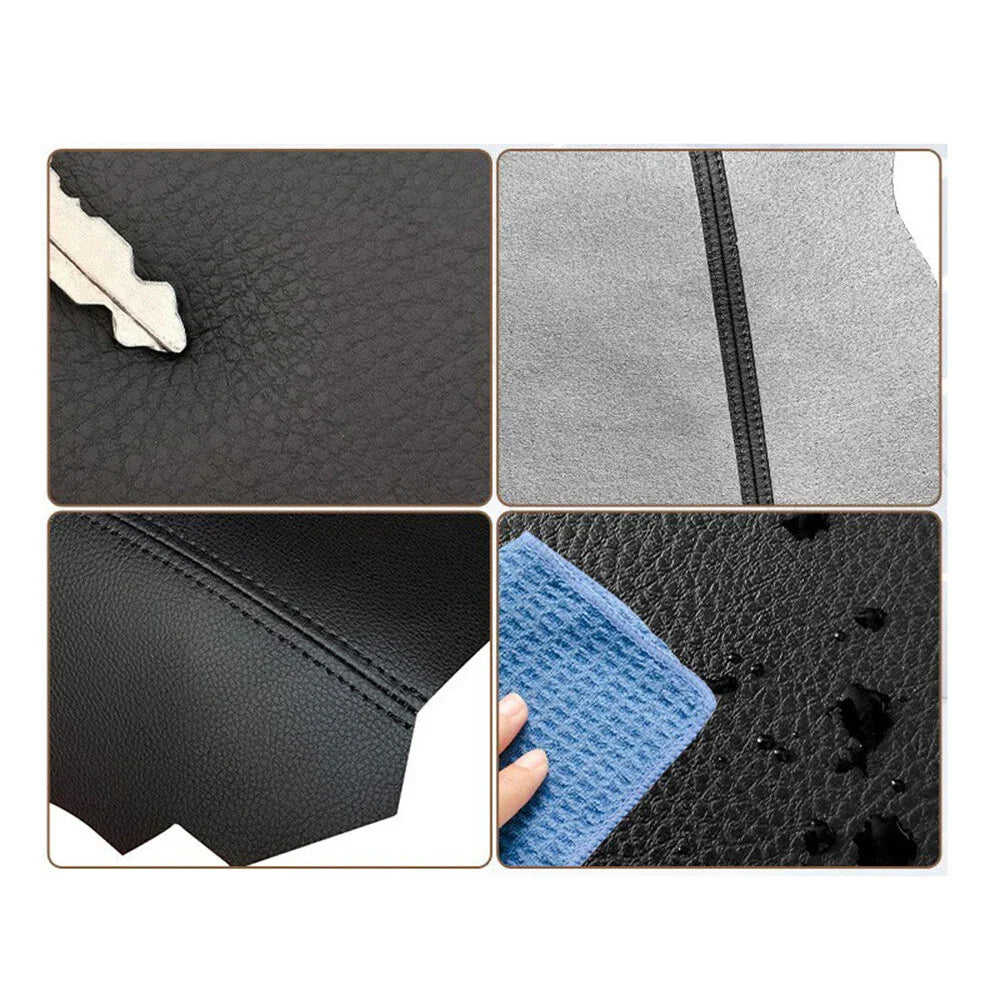 Center Console Lid Armrest Cover Skin Leather Black for Acura TSX (2009-2014)