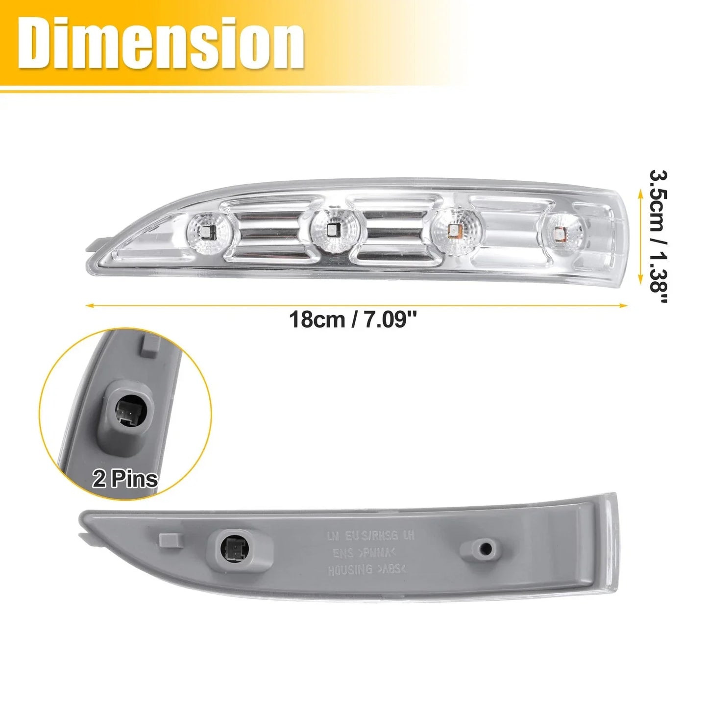 Left Side Mirror LED Turn Signal Light for Hyundai Tucson (2010-2013)
