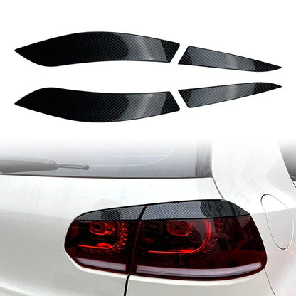 Rear Tail Light Eyelid Trim Cover for VW Golf 6 MK6 (2008-2013) Carbon Fiber