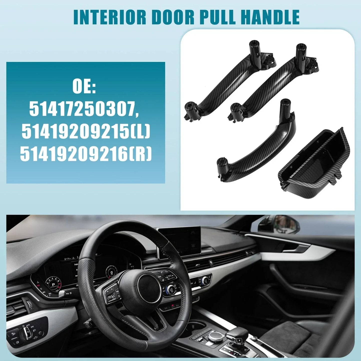 Interior Door Pull Handle for BMW X3 F25/X4 F26 (2011-2017)