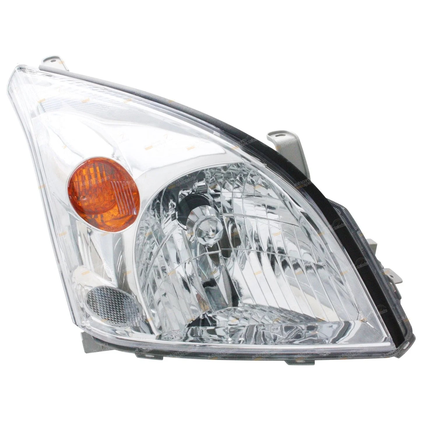 LH+RH / Pair / Chrome Headlights for Toyota Prado 120 Series (2002–2009)