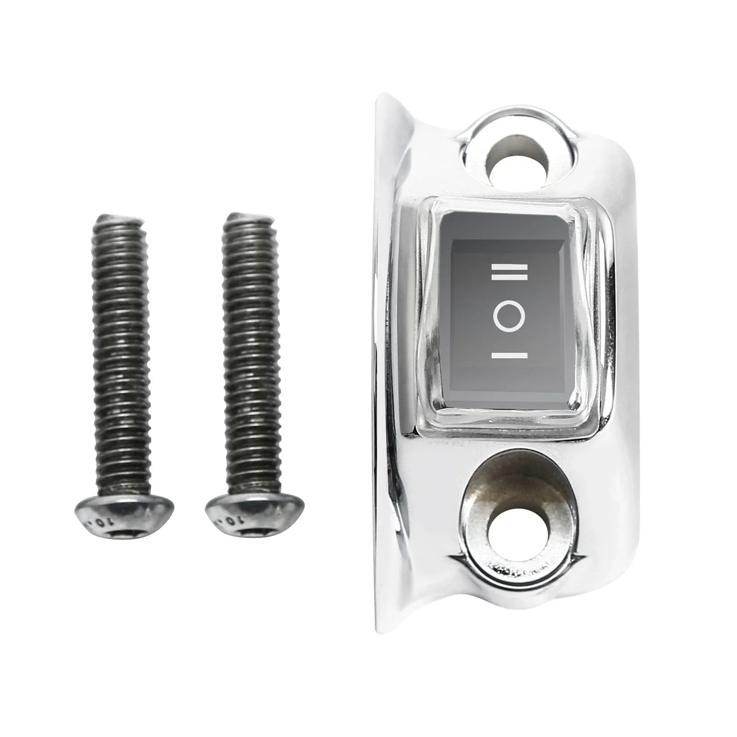 Handlebar Fog Headlight Horn Switch Button for Harley Touring Softail Chrome
