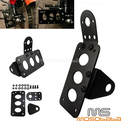 3/4" Taillight License Plate Bracket for Harley Chopper Bobber