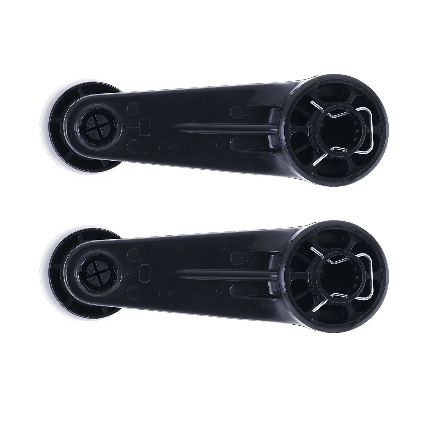 2 x Black FRONT LH+RH Window Crank Handle for Toyota Landcruiser (1969–2007)