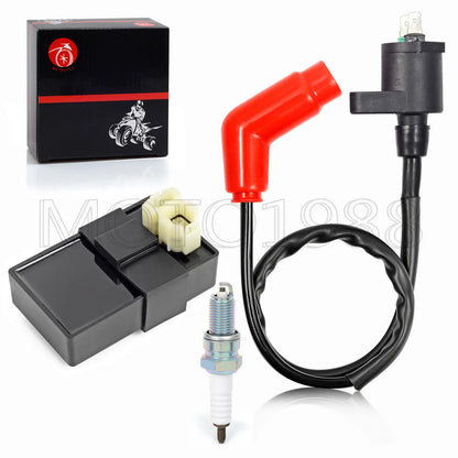 2 x Igniter CDI BOX & Ignition Coil Spark Plug for Honda TRX300EX (1993–2006)
