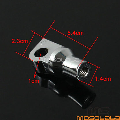 Chrome Foot Pegs Mounting Bolts Adapter for Harley Male Pegs