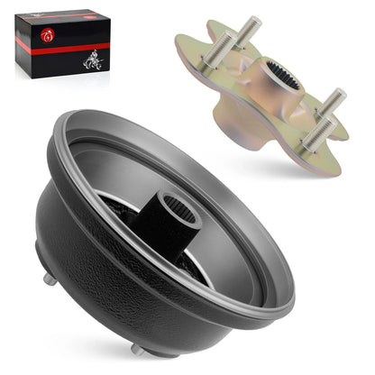 Rear Brake Drum Wheel Hub for Yamaha Big Bear 350 / Kodiak 400 (1993–1999)
