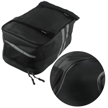 8L Tail Bag for Motorcycle PU Leather Waterproof Large Capacity Storage Bag