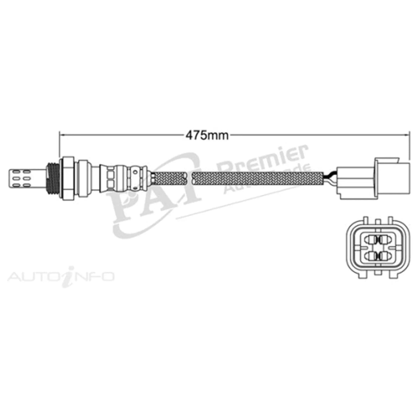 Pre Cat Oxygen O2 Sensor for Kia Sorento XM 4cyl 2.4L G4KE (2009 - 2010)