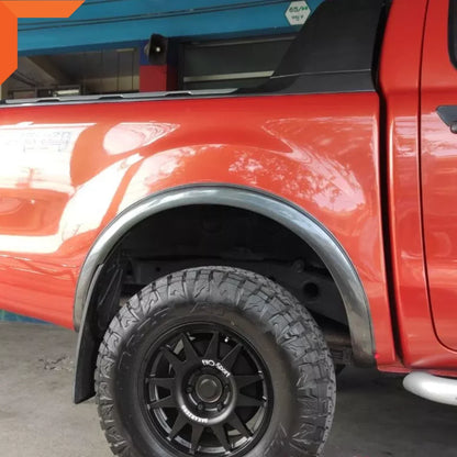 3" Matte Black Slim Fender Flares for Ford Ranger PX1 T6 (2012-2014)