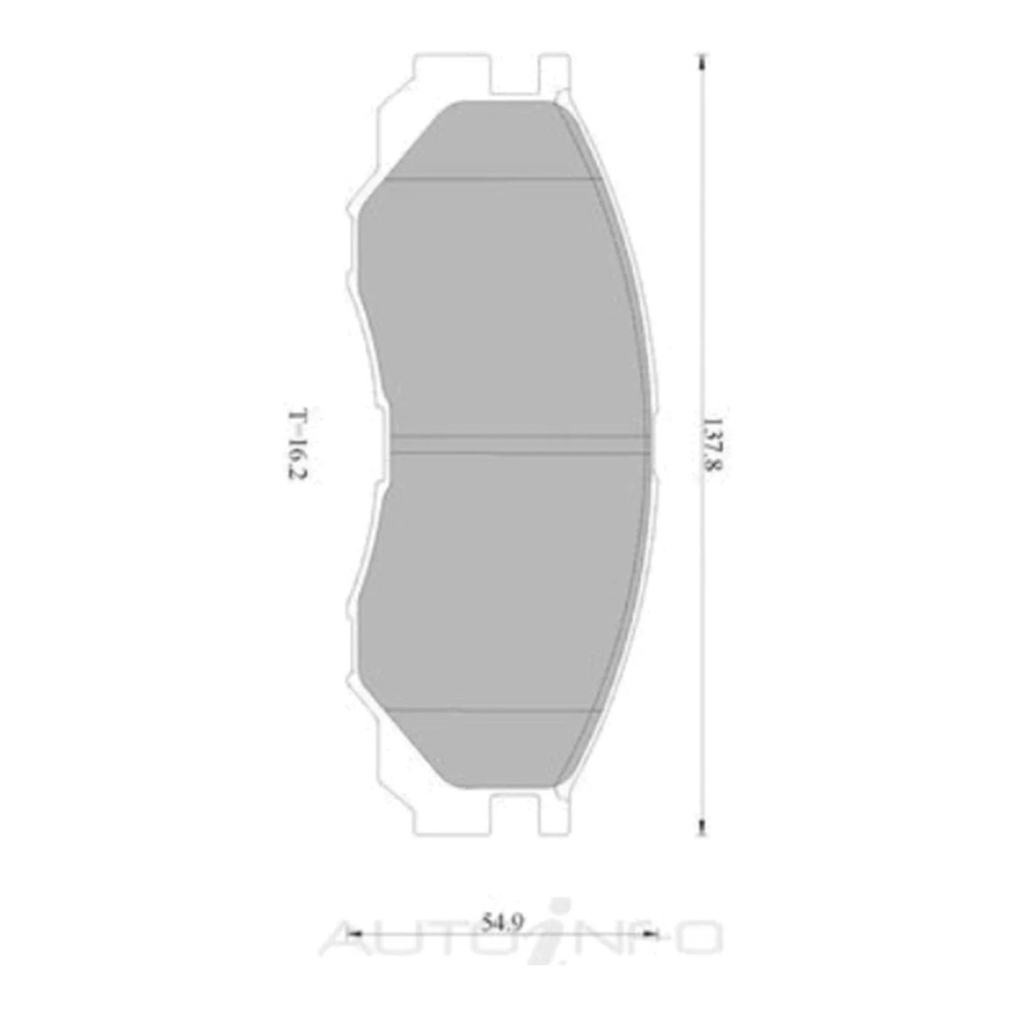 Front Disc Brake Pad Set for Mitsubishi Triton (1996 - 2000)
