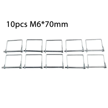 70mm Trailer Coupler Hitch Pin Lock Square Shape Towing Shaft Locking Pin