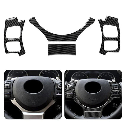 Steering Wheel Cover 4Pcs/Set Carbon Fiber for 200t 300h