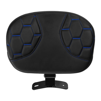 Black Front Driver Backrest Pad for Harley Touring Street Glide (2009-2023)