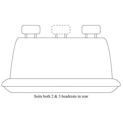 Rear Seat Cover Grey Canvas for Toyota FZJ105/HZJ105