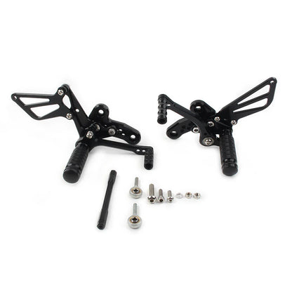 Rearset Foot Pegs for Suzuki Hayabusa GSX1300R (1999-2008) Black