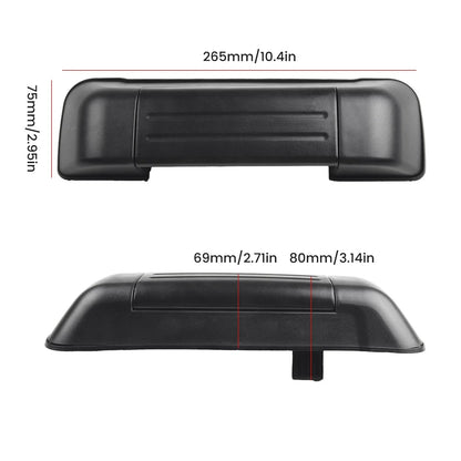Door Handle 265x75x80mm for Car Exterior Plastic & Iron Tailgate