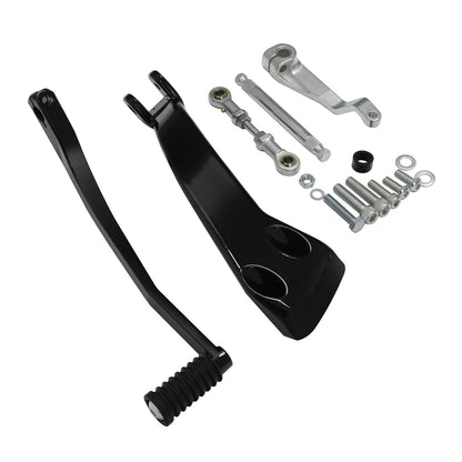 Black Mid Controls Shift Side Kit for Harley Fat Bob Sport Glide (2018-2025)