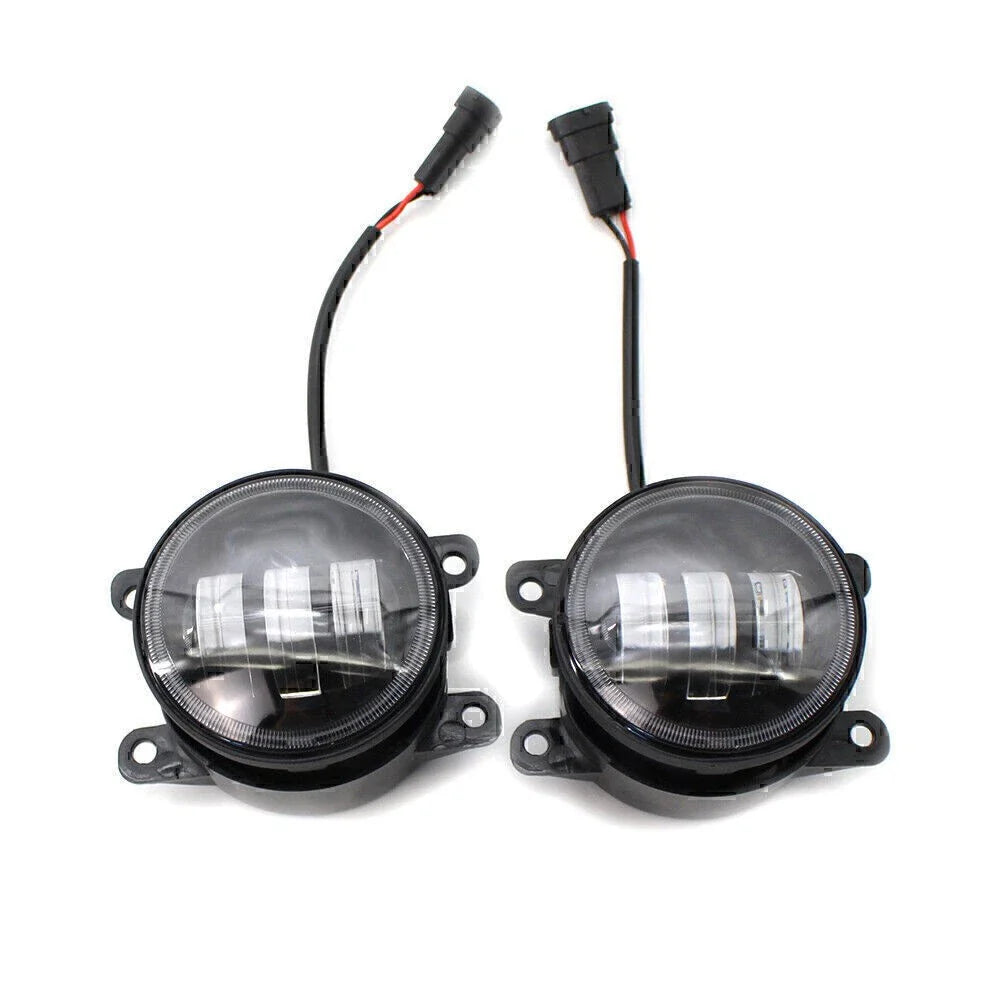 Dual Color White/Yellow LED Fog Lights for Honda Nissan Subaru Ford